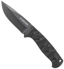 SCHRADE Frontier Fixed Blade Knife Black G-10