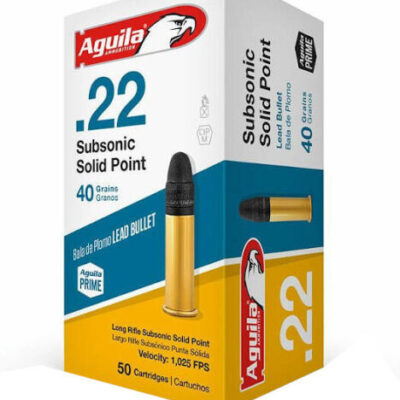 AGUILA .22LR Subsonic Solid Point 40g